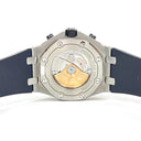 Audemars Piguet Royal Oak Offshore Chrono 26470ST.OO.A099CR.01.A Stainless Steel With Blue Rubber Watch Brown Arabic Dial 2019