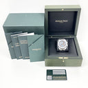 Audemars Piguet Royal Oak Offshore Chrono 26470ST.OO.A099CR.01.A Stainless Steel With Blue Rubber Watch Brown Arabic Dial 2019