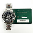 Rolex 116500LN Cosmograph Daytona Oyster Stainless Steel with Black Dial Watch 2022