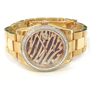 Rolex Datejust 116285BBR 36mm Rose Gold with Zebra Pattern Diamond Dial Watch