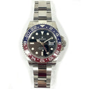 Rolex GMT-Master II  "PEPSI" 40mm Oyster 126710BLRO Stainless Steel Watch Black Dial 2021