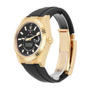 Rolex Sky-Dweller 336238-0002 18k Yellow Gold Oysterflex Watch Black Dial