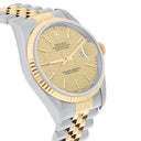 Rolex Datejust 36mm Two Tone Champagne Logo Dial Jubilee 16233 Circa - 1996