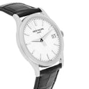 Patek Philippe Calatrava 5296G-010 White Gold, Black Leather Strap Box/Papers