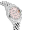 Rolex Ladies Datejust 178344 31mm Pink Dial Scattered Diamond Bezel Jubilee Band - 2017