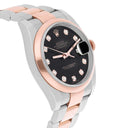 Rolex Datejust 36mm Black Diamond Dial Rose Gold/Stainless Steel 116201