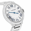 Cartier Ballon Bleu 36mm W69011Z4 36mm Unisex Watch Custom Diamond Bezel