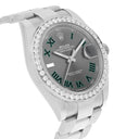 Rolex Datejust 126334 Stainless Steel 41mm Gray Wimbledon Dial Diamond Bezel