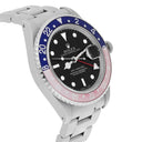 Rolex GMT-Master 40mm PEPSI Black Stainless Steel Watch Blue/Red 16700 Year 1996