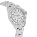 Rolex 26mm OP Silver Dial Stainless Steel Ladies Watch 176200 Diamond Accent