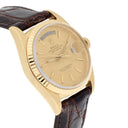 Rolex Day-Date 18238 36mm 18K Yellow Gold Watch Fluted Bezel Champagne Dial