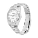 Rolex Datejust 41mm 126334 Fluted Bezel White Roman Dial Oyster Bracelet