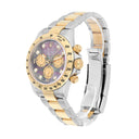Rolex Daytona Yellow Gold & Steel Black Mother Of Pearl Diamond Dial 116523 B/P
