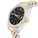 Rolex Datejust 36mm Two Tone Black lndex Dial Jubilee 16013 Circa 1987 Complete
