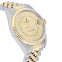 Rolex Datejust 36mm Two Tone Champagne Arabic Dial Jubilee 16233 Circa 2002 B/P