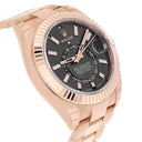 Rolex Sky-Dweller 326935-0007 42mm Everose Gold Rhodium Dial Oyster Bracelet Stickers