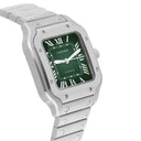 Cartier Santos De Cartier Stainless Stainless Green Dial WSSA0061 Midsize Unworn