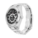 Rolex Sky Dweller 18k White Gold Black Arabic Dial 42mm Watch 326939