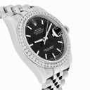 Rolex Datejust 36 Diamond Bezel Black Index Dial Jubilee Band Watch