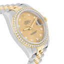 Rolex Datejust 36 Gold & Steel 116233 Watch Champagne Dial Jubilee Watch