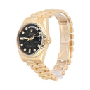 Rolex Day Date 118238-0111 Presidential 36 mm 18K Yellow Gold Black Diamond Dial
