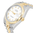 Rolex Datejust 36 Gold & Steel 116233-0149 Watch White Roman Dial Jubilee Watch