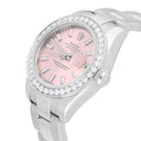 Rolex Datejust 179160 26 mm Pink Index Dial Diamond Bezel Oyster Band Steel Watch