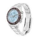 Rolex Daytona 116506-0002 Ice Blue Baguette Diamond Dial 40mm Platinum Watch Complete