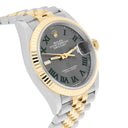 Rolex 126233 Datejust 36mm Two-Tone Yellow Gold Fluted Bezel Wimbledon Dial