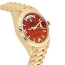 Rolex Day-Date 128238-0088 36mm Yellow Gold Carnelian Roman Diamond Dial Presidential