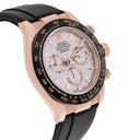 Rolex Daytona Rose Gold Sunburst Baguette Dial Oysterflex 116515LN Complete