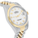 Rolex Datejust 36mm 16233 Two Tone White Arabic Dial Jubilee Circa 2000