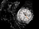 Rolex Explorer II Black PVD/DLC Coated Stainless Steel Watch White Numerals Bezel White Dial 216570