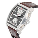 IWC Da Vinci  IW3764-01 43.10mm Chronograph Grey Dial Leather Strap White Gold Watch - 2008