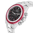 Rolex Daytona 116500LN Custom Black Dial Rubies Bezel Stainless Steel Watch