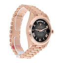 Rolex Day Date 228235-0055 Slate Ombré dial Dial Fluted Bezel 18k Rose Gold Watch