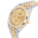 Rolex Datejust 41MM 126333-0012  Fluted Bezel Champagne Diamond Dial Jubilee Two Tone Watch 2024
