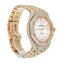 Audemars Piguet Royal Oak Self-winding 15400 Indiex Dial Rose Gold Iced Out Mens Watch