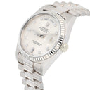 Rolex Day-Date 18239 President Band 18K White Gold Diamond Dial