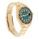 Rolex GMT-Master II 40mm 116718 Oyster Stainless Steel Yellow Gold Green Dial Watch