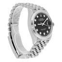 Rolex Datejust 126234 Steel 36mm Black Diamond Dial Jubilee Bracelet Box/Papers