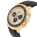 Rolex Cosmograph Daytona 126518LN-0012 "Pikachu" Black Cerachrom Bezel Champagne Index Dial Oysterflex Strap Yellow Gold Watch 2024