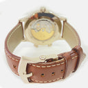 Patek Philippe Calatrava Travel Time 5524G-001 White Gold with Brown Leather Watch Blue Dial