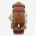 Patek Philippe Calatrava Travel Time 5524G-001 White Gold with Brown Leather Watch Blue Dial