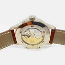 Patek Philippe Calatrava Travel Time 5524G-001 White Gold with Brown Leather Watch Blue Dial