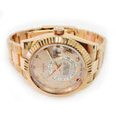 Rolex Sky-Dweller 42mm Sundust Roman Dial  326935 Rose Gold Oyster Bracelet MINT 2018