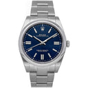 Rolex Blue Dial Oyster Perpetual 41mm 124300 Stainless Steel Watch 2022
