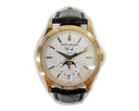 Patek Philippe Complications Annual Calendar 38.5mm 5396R-011 Rose Gold with Brown Leather Watch Silver Dial
