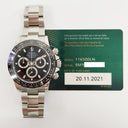 Rolex 116500LN Daytona Oyster Stainless Steel with Black Dial Watch 2021