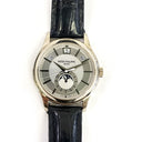Patek Philippe Complications Annual Calendar 40mm 5205G-001 White Gold With Blue Leather Watch Grey Dial 2014